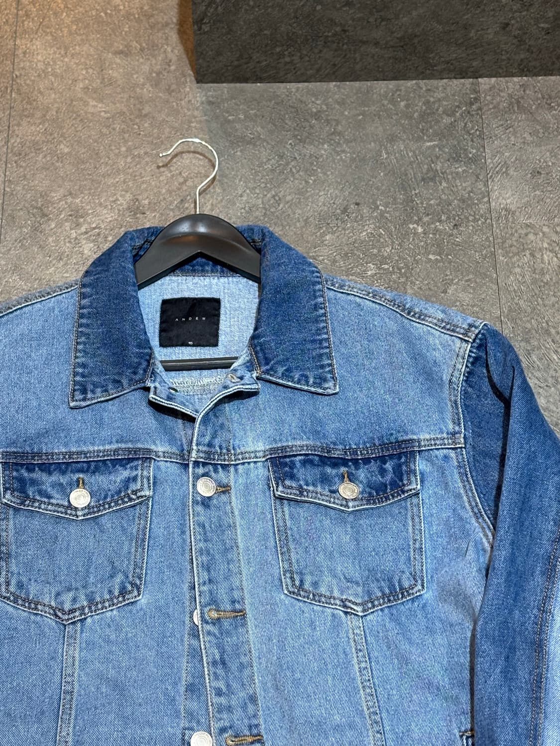 ANDEW 앤듀 데님 청자켓 105사이즈 상품이미지4