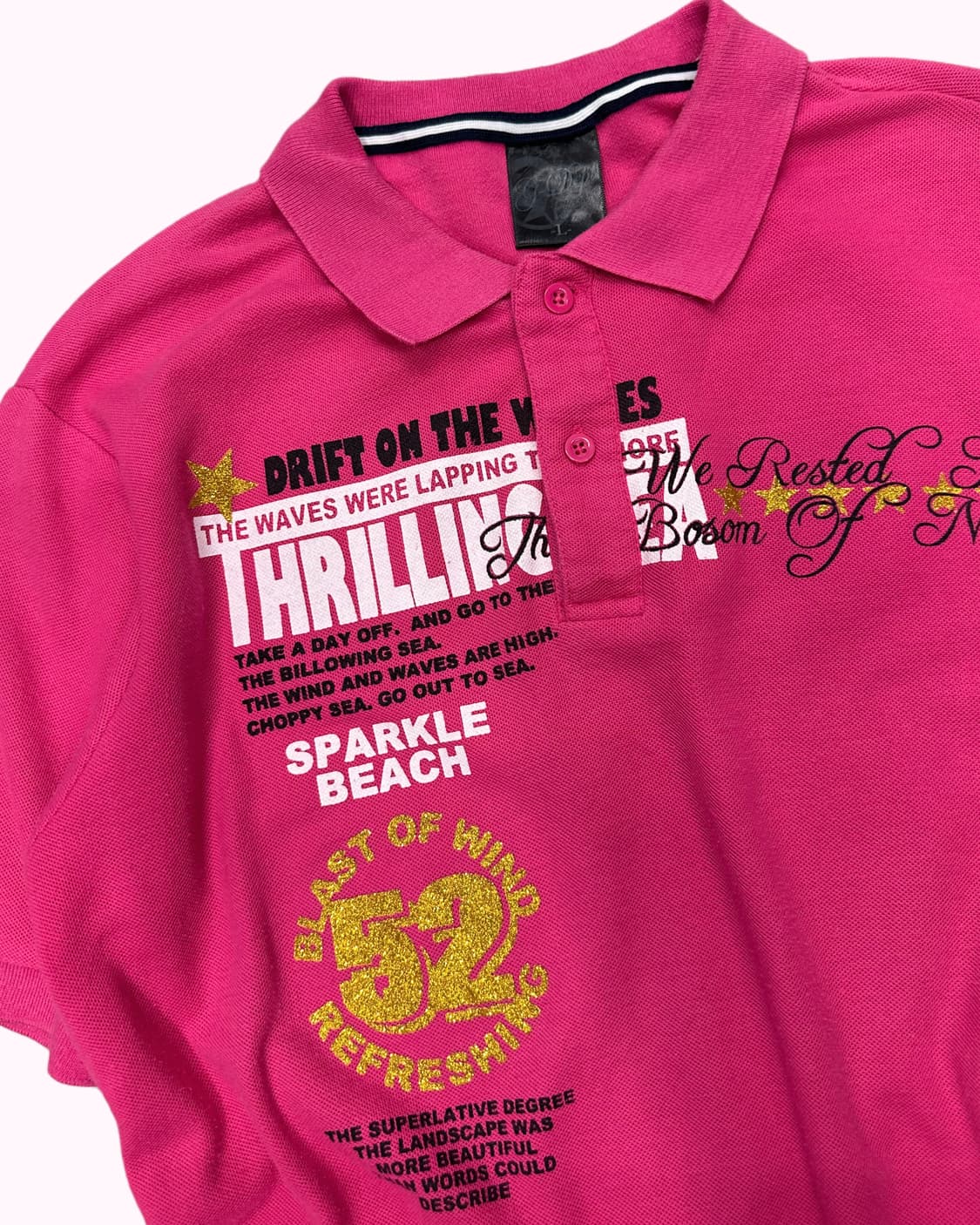 beach printing pink pk t-shirt 상품이미지4