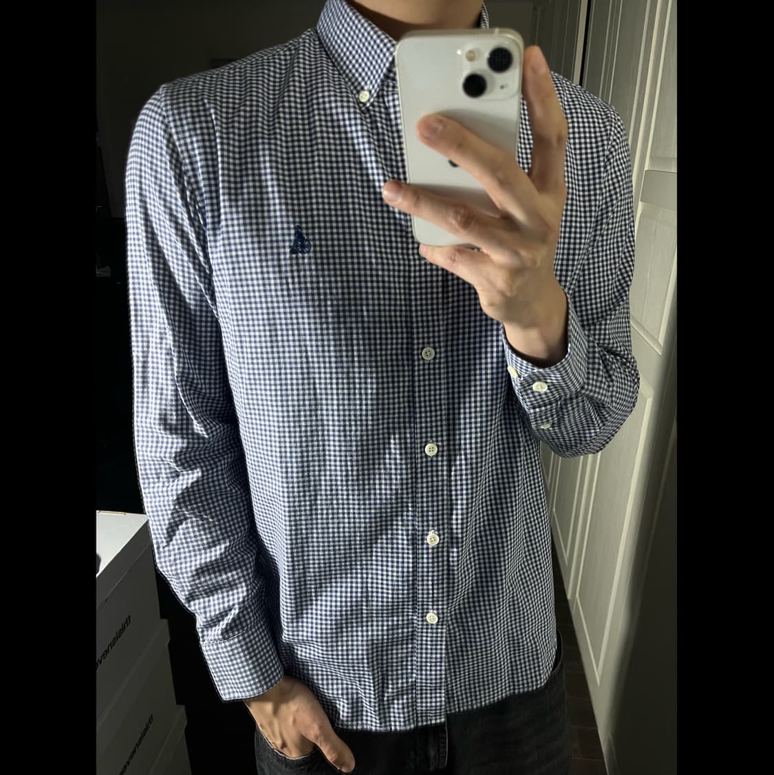 [100] BEANPOLE 빈폴 체크 셔츠 상품이미지1