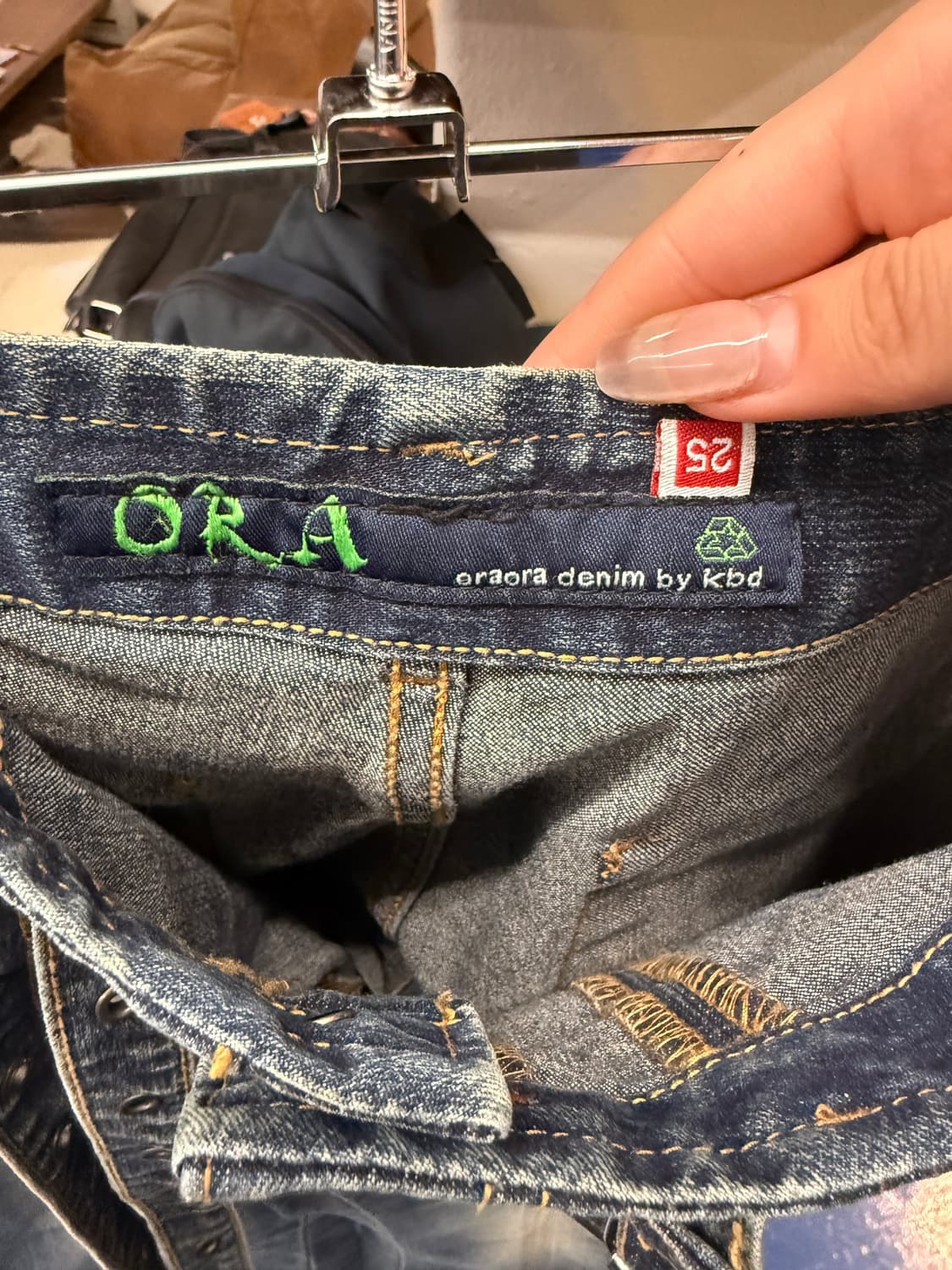 ORA Y2K 워싱 부츠컷 팬츠 상품이미지4