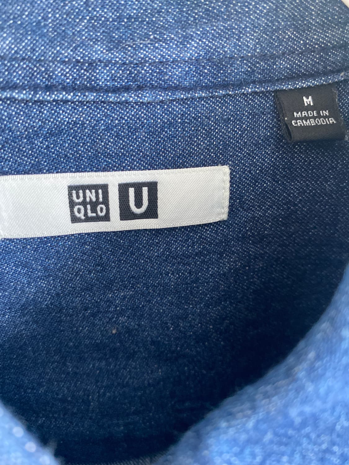 UNIQLO U 데님 셔츠 원피스 M 상품이미지3