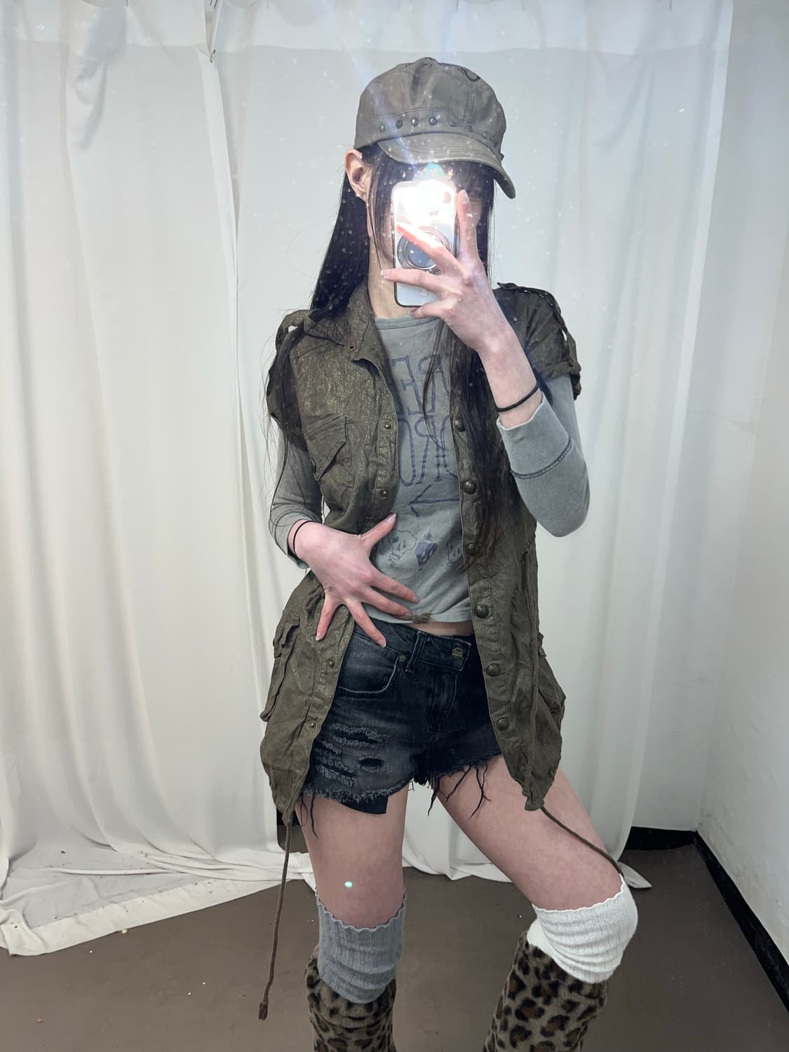  00‘s 브라운 글리터 원피스 상품이미지7