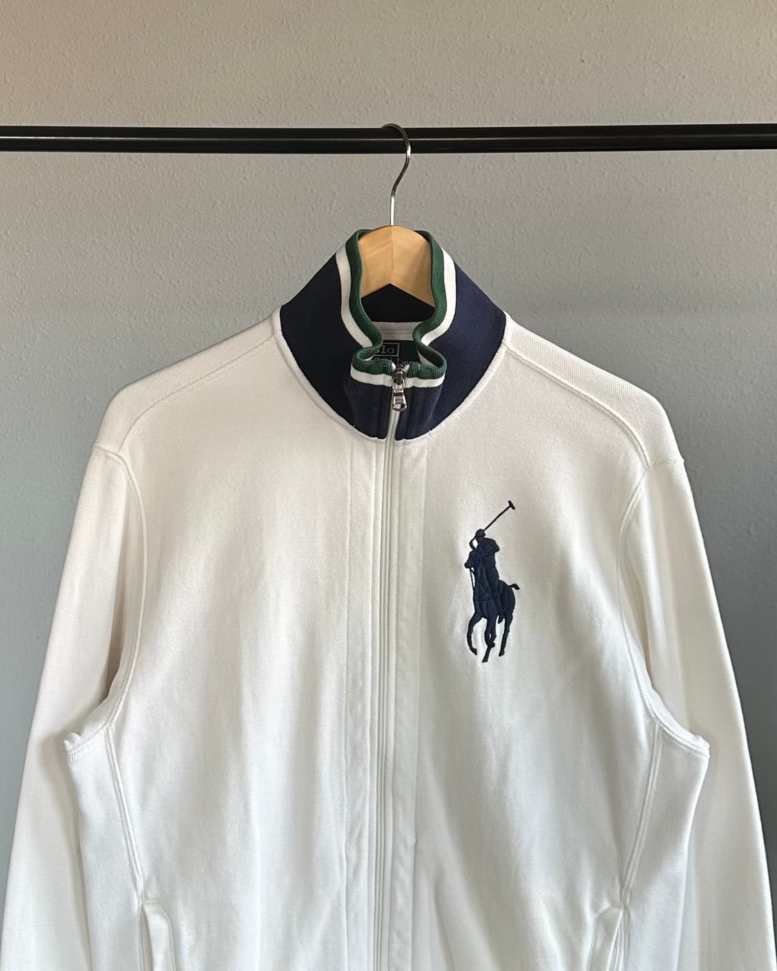 [L]폴로 랄프로렌 빅포니 화이트 코튼 집업 상품이미지2