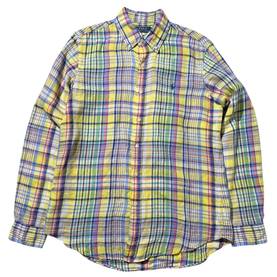 폴로 랄프로렌 린넨 체크 셔츠 (신형QR) 상품이미지1