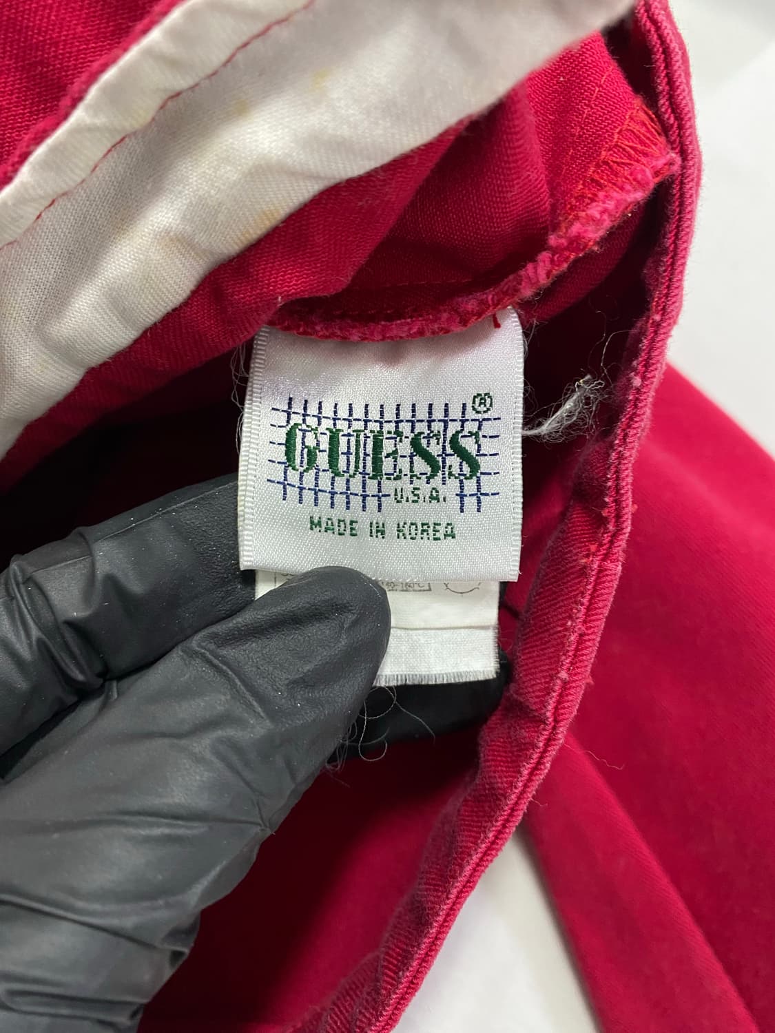 게스 진 레드 워크자켓 S 상품이미지7