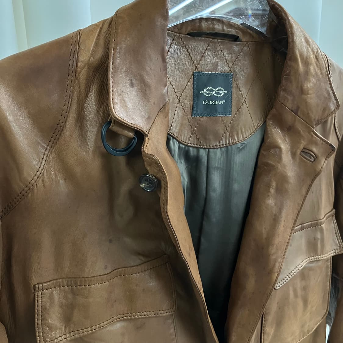 D'URBAN 브라운 양가죽 자켓 L 상품이미지3