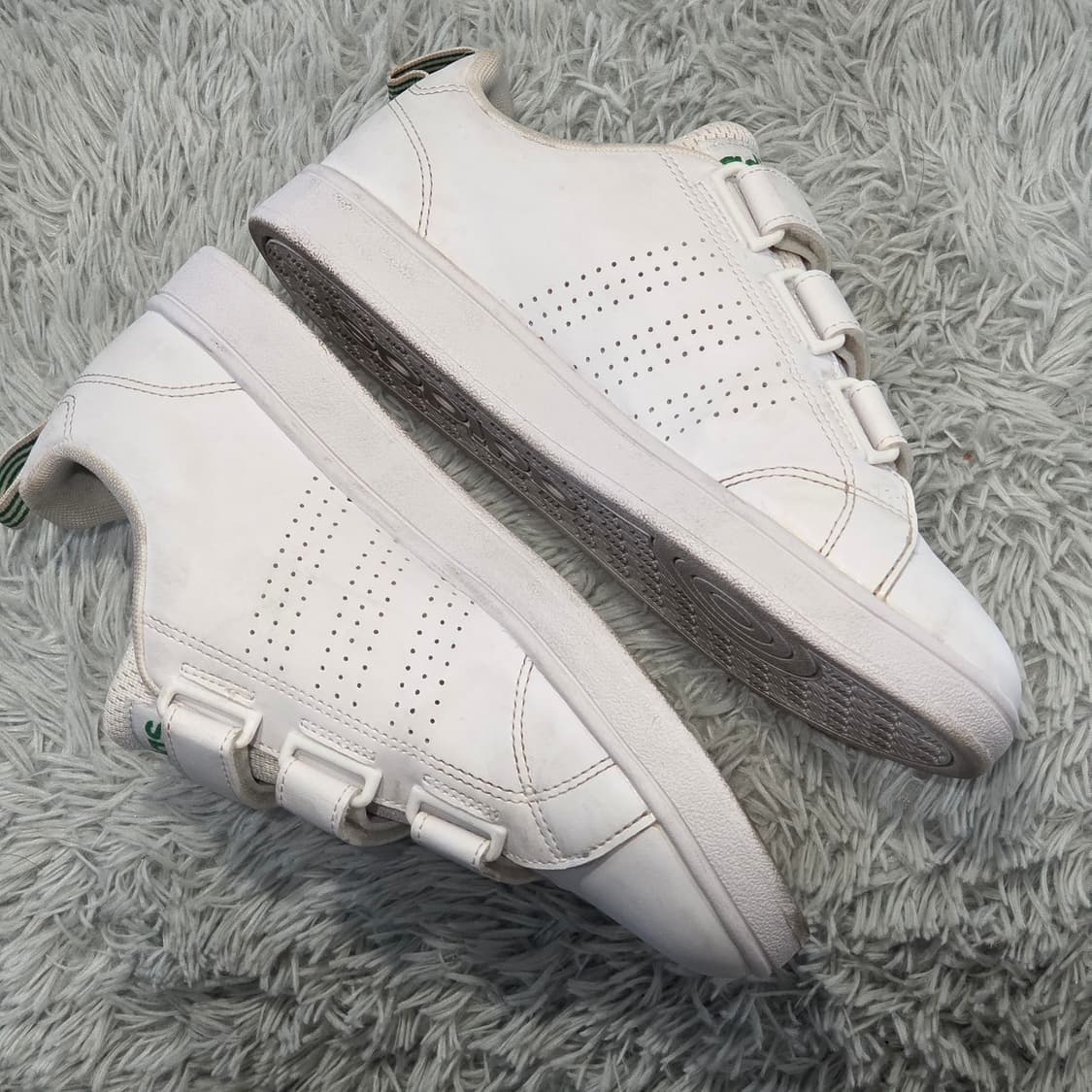 7w-12:아디다스 VS 어드밴티지 클린 벨크로 화이트23cm-상태굿 상품이미지7