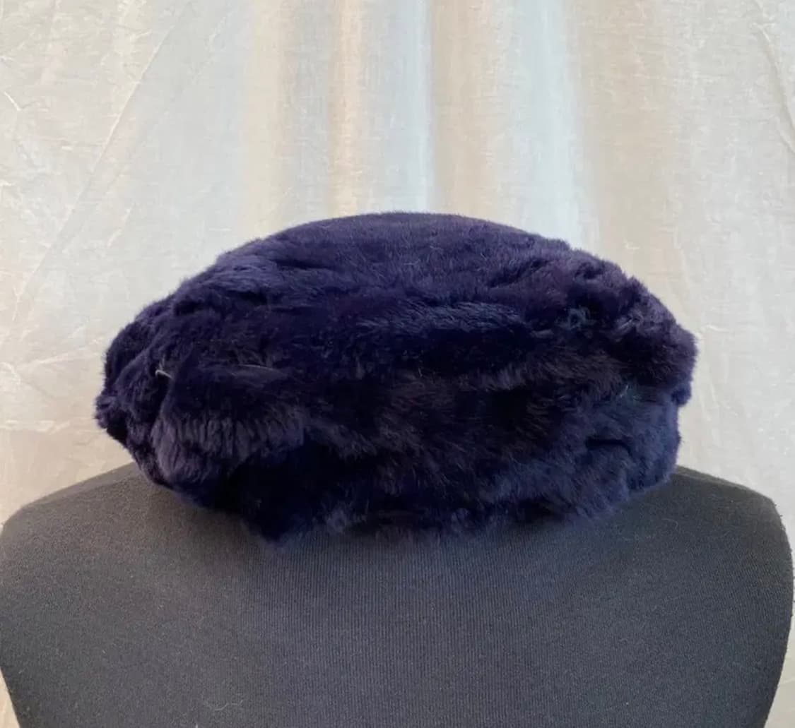 퍼 베레모 헌팅캡 털모자 털베레모 빵모자 빈티지 상품이미지1