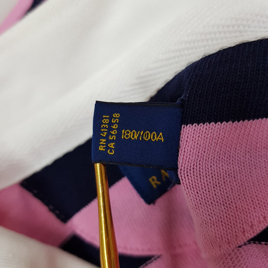 폴로 랄프로렌 아이코닉 럭비 반팔 셔츠 L사이즈 상품이미지8