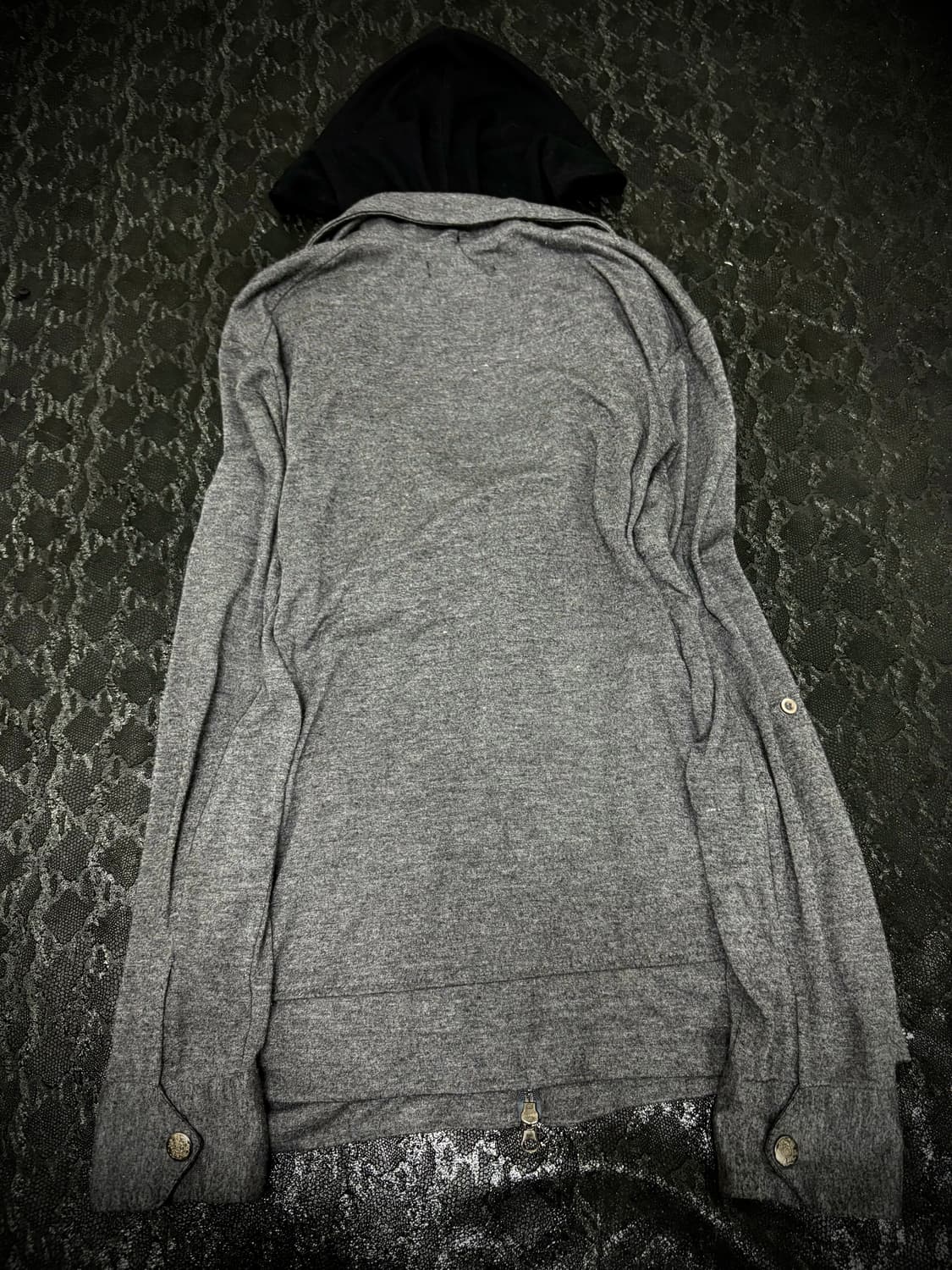 “IN THE ATTIC” 00’s Grey Side Zipper Hoo 상품이미지6