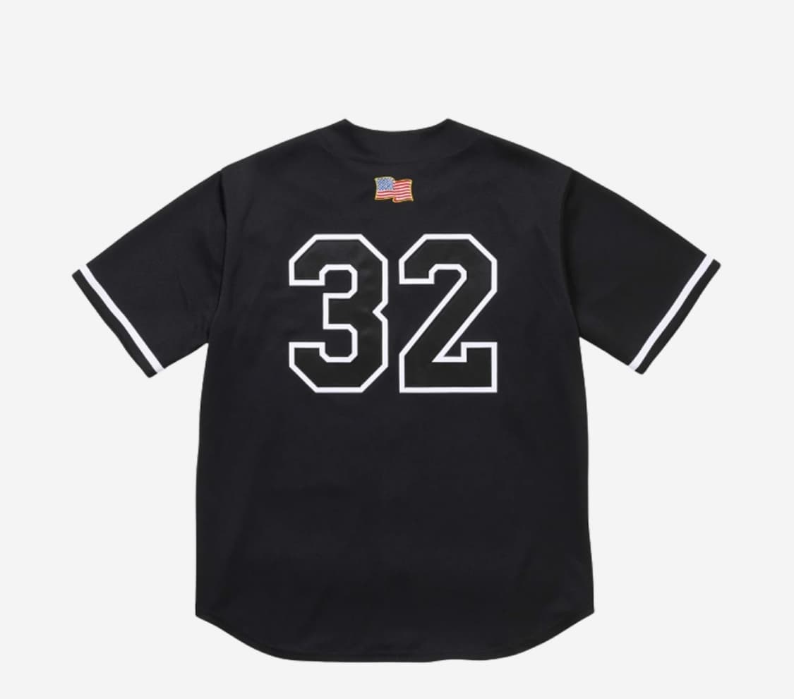 슈프림 스워즈 베이스볼 저지 블랙 - 25FW 상품이미지2