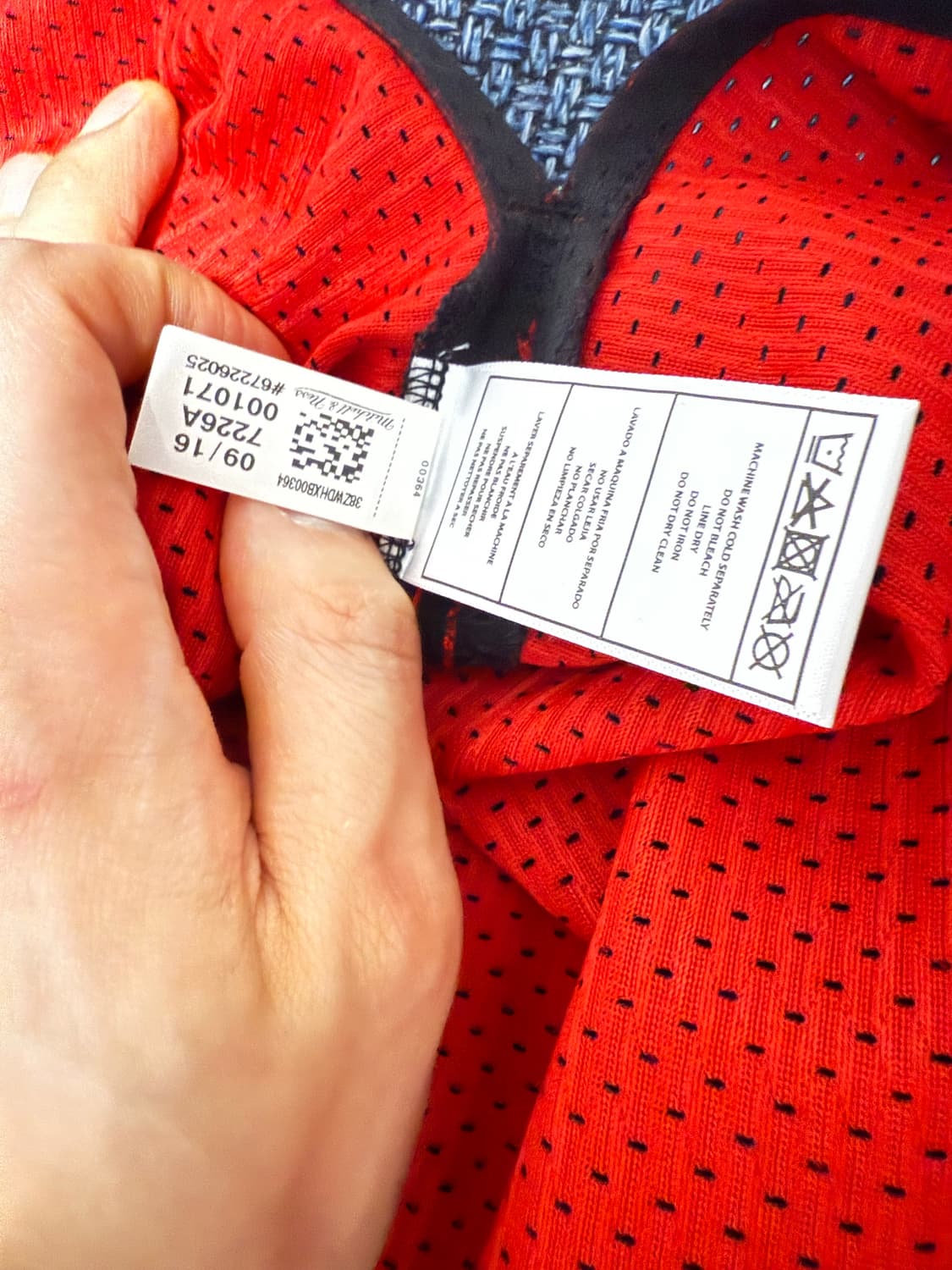 [XL, 48]미첼엔네스 조던 어센틱 불스 핀스트라이프 져지 ​ 상품이미지3