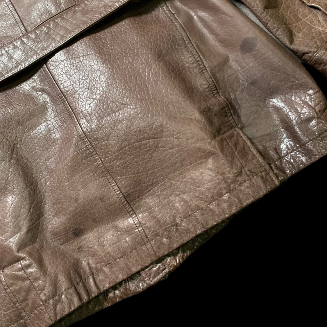 [M~L] 브룩스브라더스 벨티드 가죽 자켓 상품이미지6