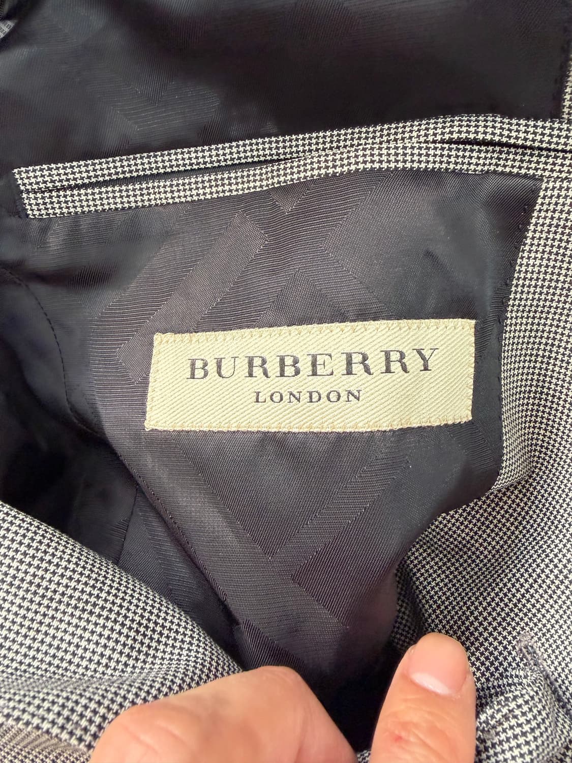 정품) 버버리 남성 체크 자켓 46 상품이미지7