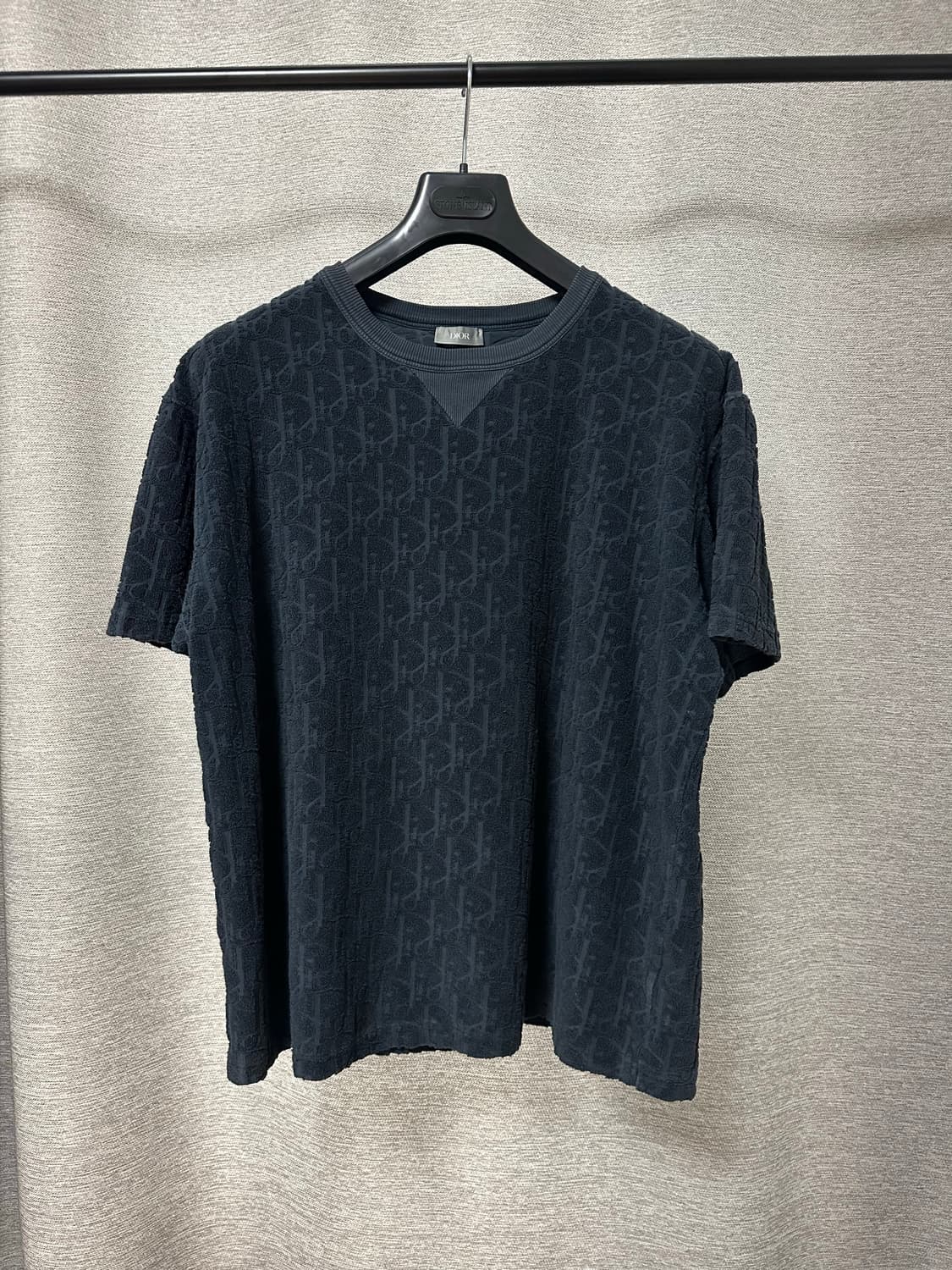 디올 오블리크 테리 반팔 네이비 (XL) 상품이미지1