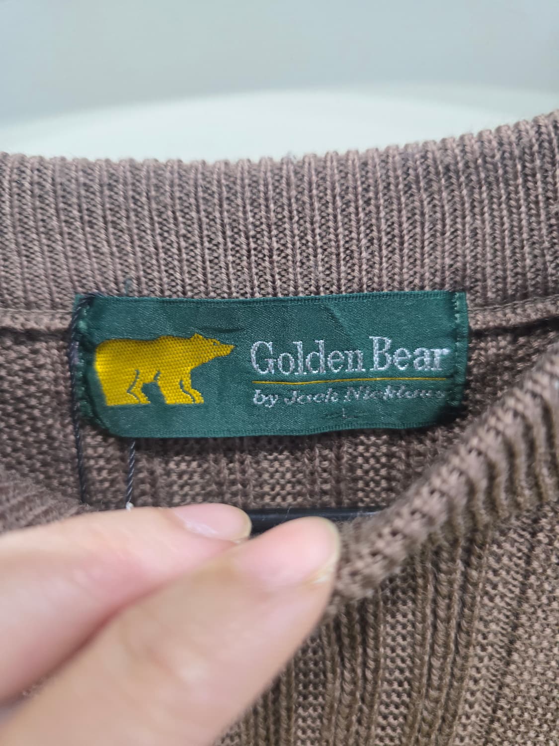 골든베어 브라운 니트 스웨터 상품이미지3