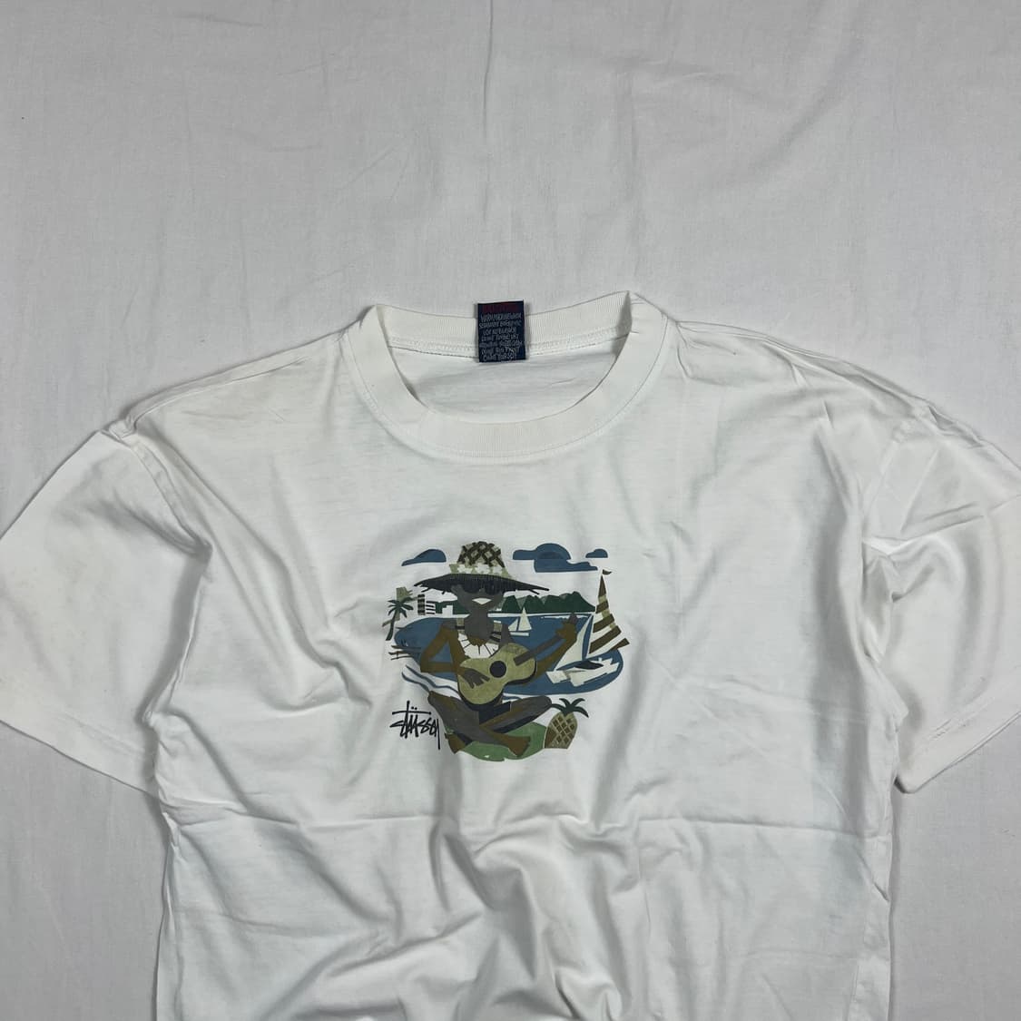 90‘s 스투시 stussy 알로하 프린트 반팔티 상품이미지2