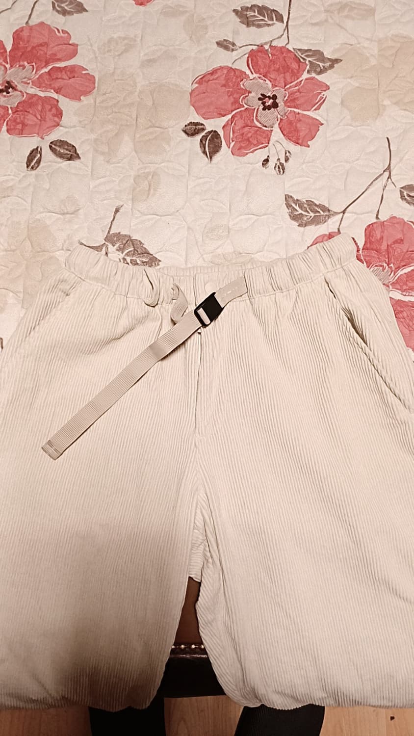 하이드아웃 와이드 코듀로이팬츠 32인치 기장98 상품이미지2