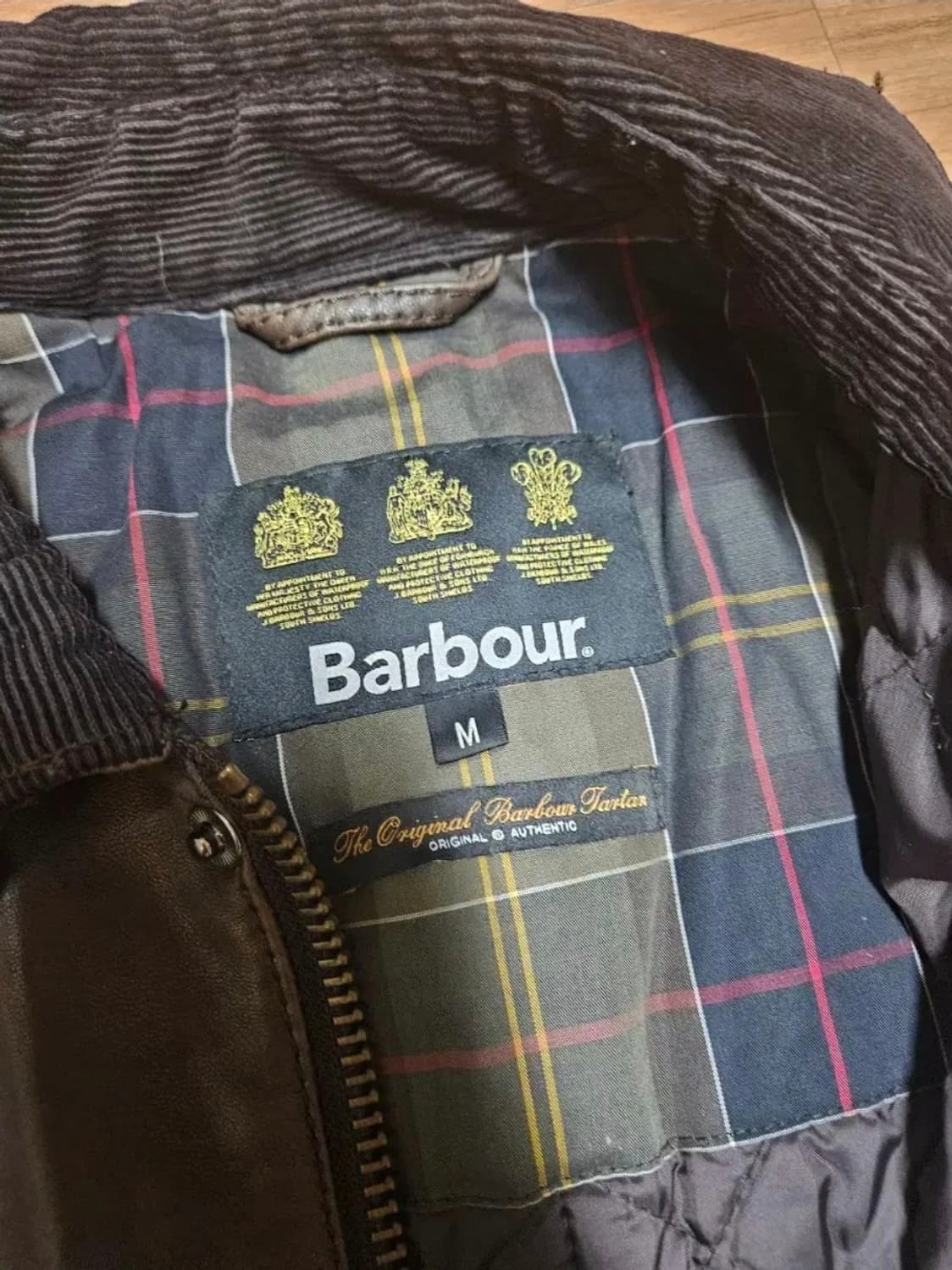 바버 비데일 레더 자켓 M, 100 상품이미지5