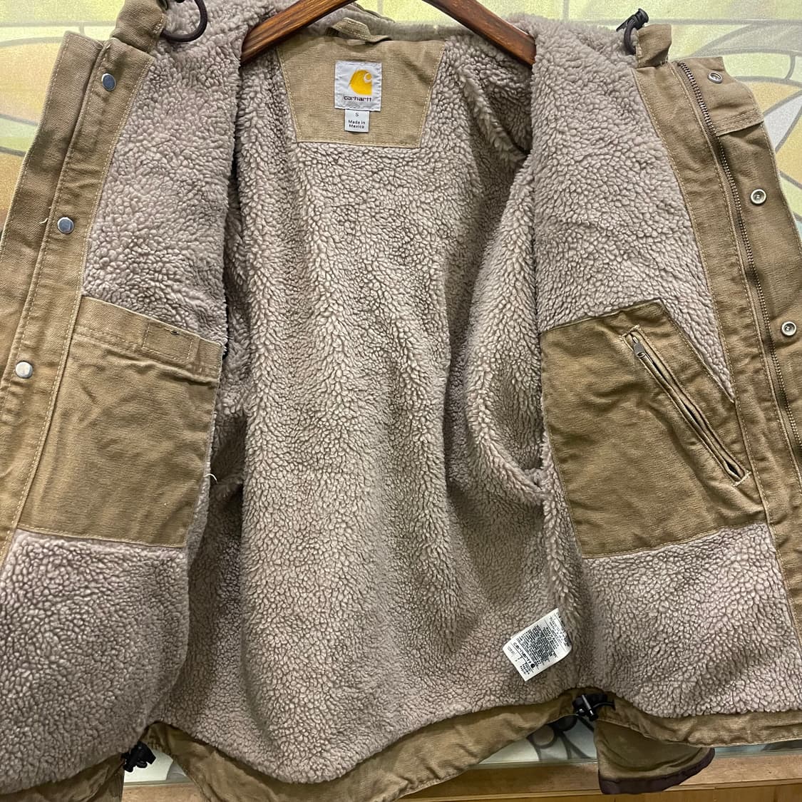 칼하트 후드 쉐어링 자켓 상품이미지6