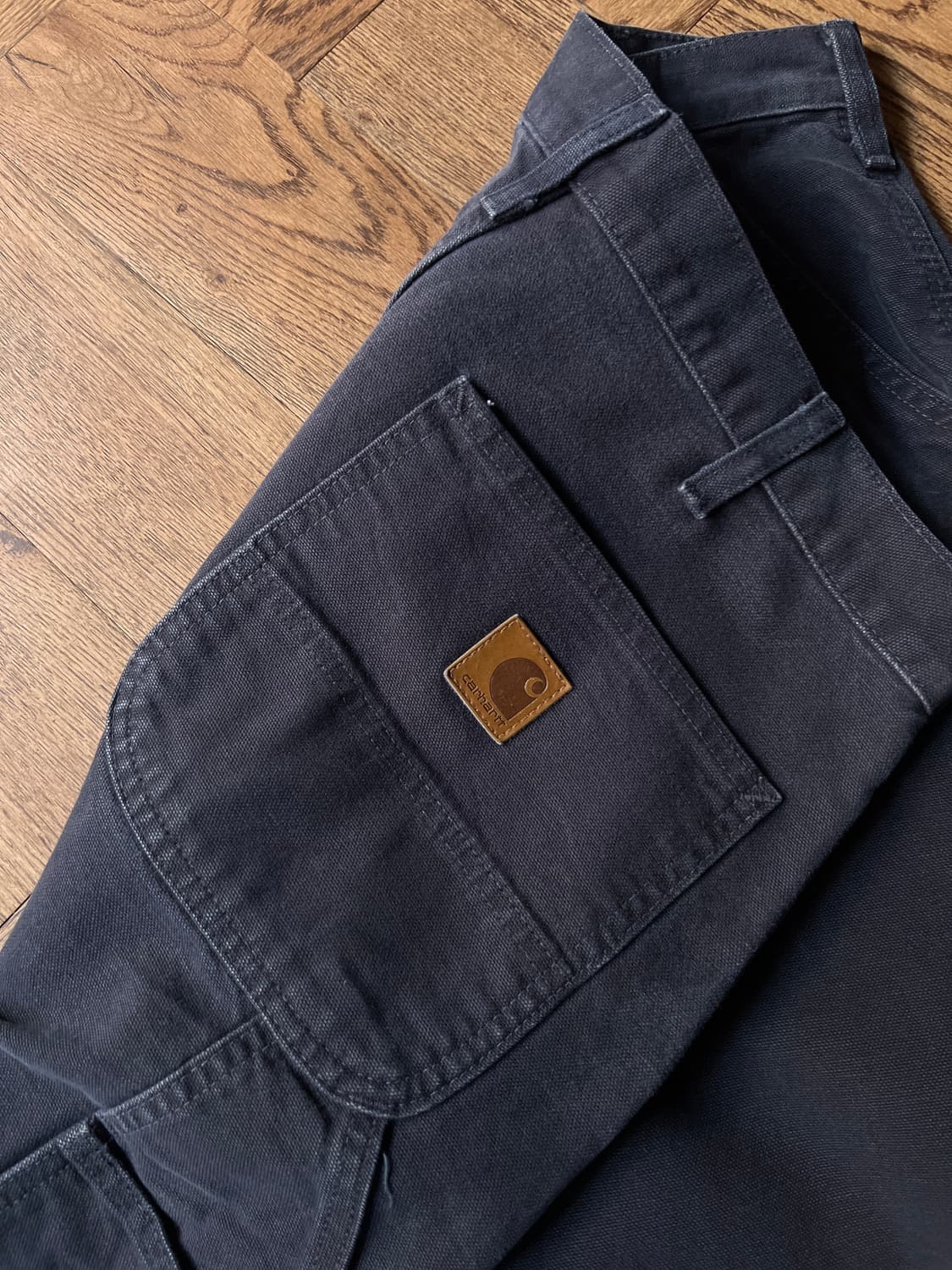 [34]칼하트 USA 빈티지 워싱 미드나잇 네이비 싱글니 카펜터 워크팬츠 상품이미지7