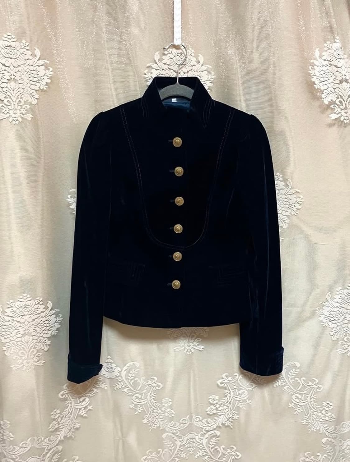 빈티지 스웨이드 스티치 디테일 자켓 상품이미지1