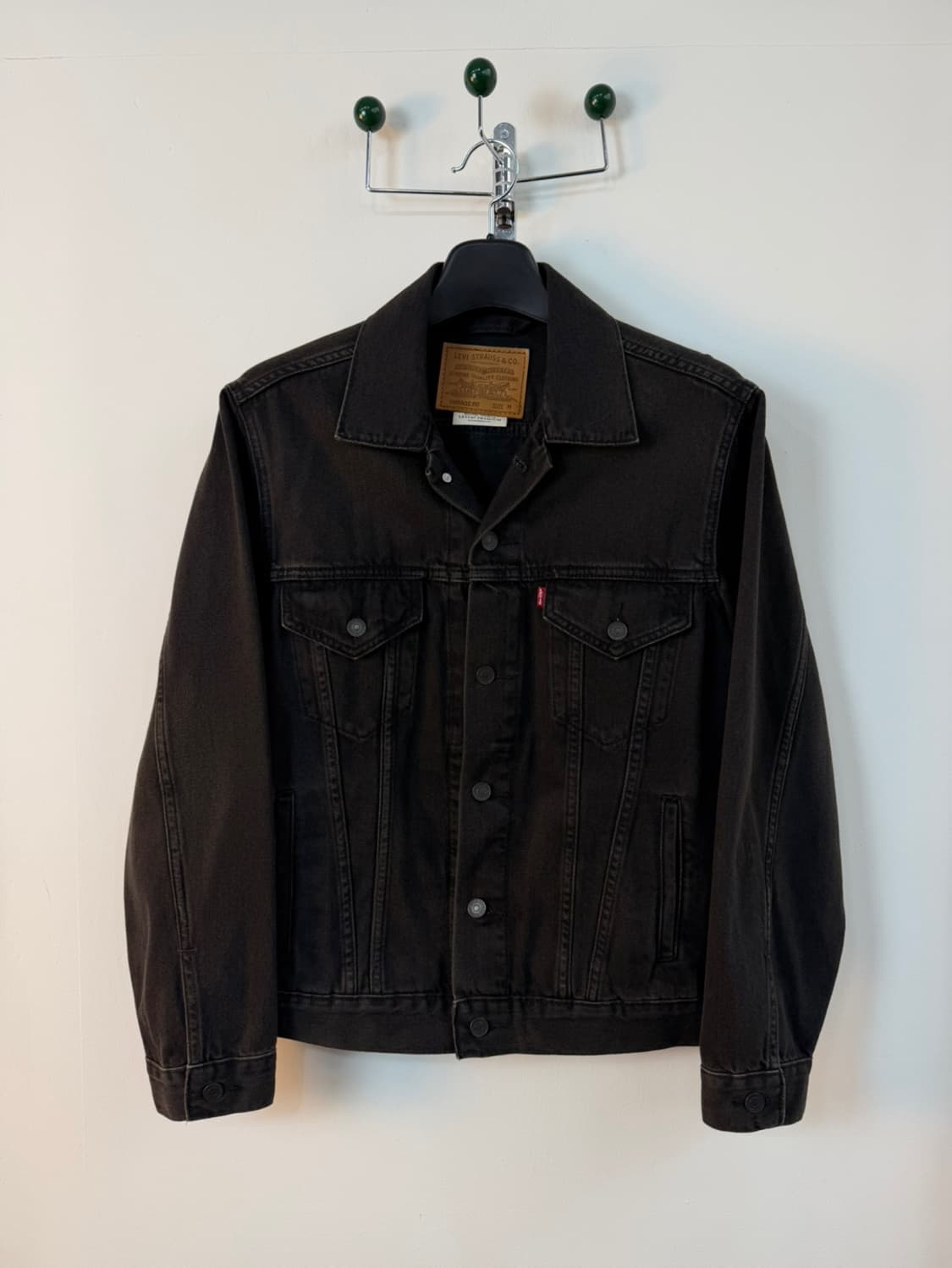 리바이스 프리미엄 3세대 흑청 트러커 자켓  상품이미지1