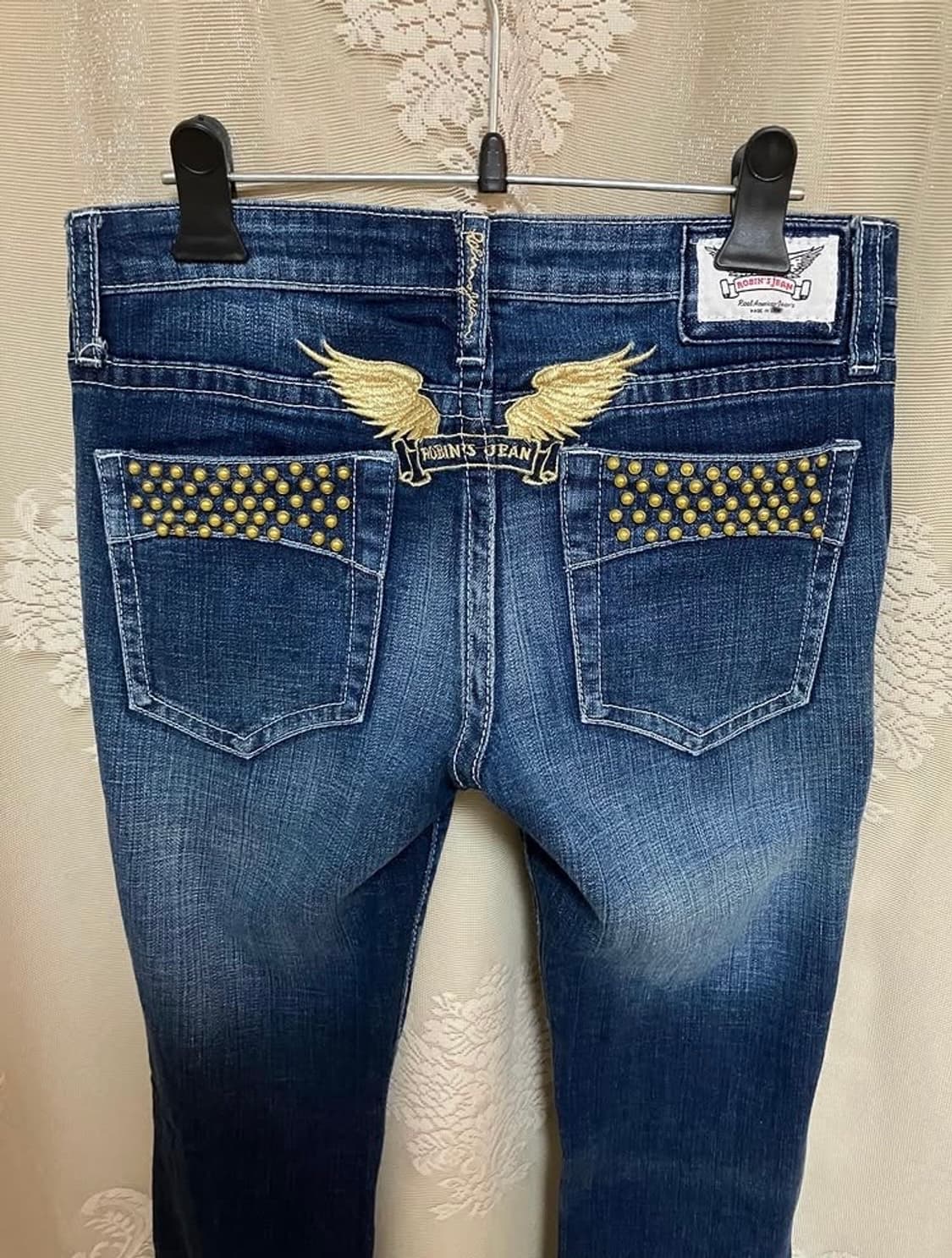 빈티지 Robin’s Jean 로우라이즈 스터드 데님 팬츠 상품이미지4