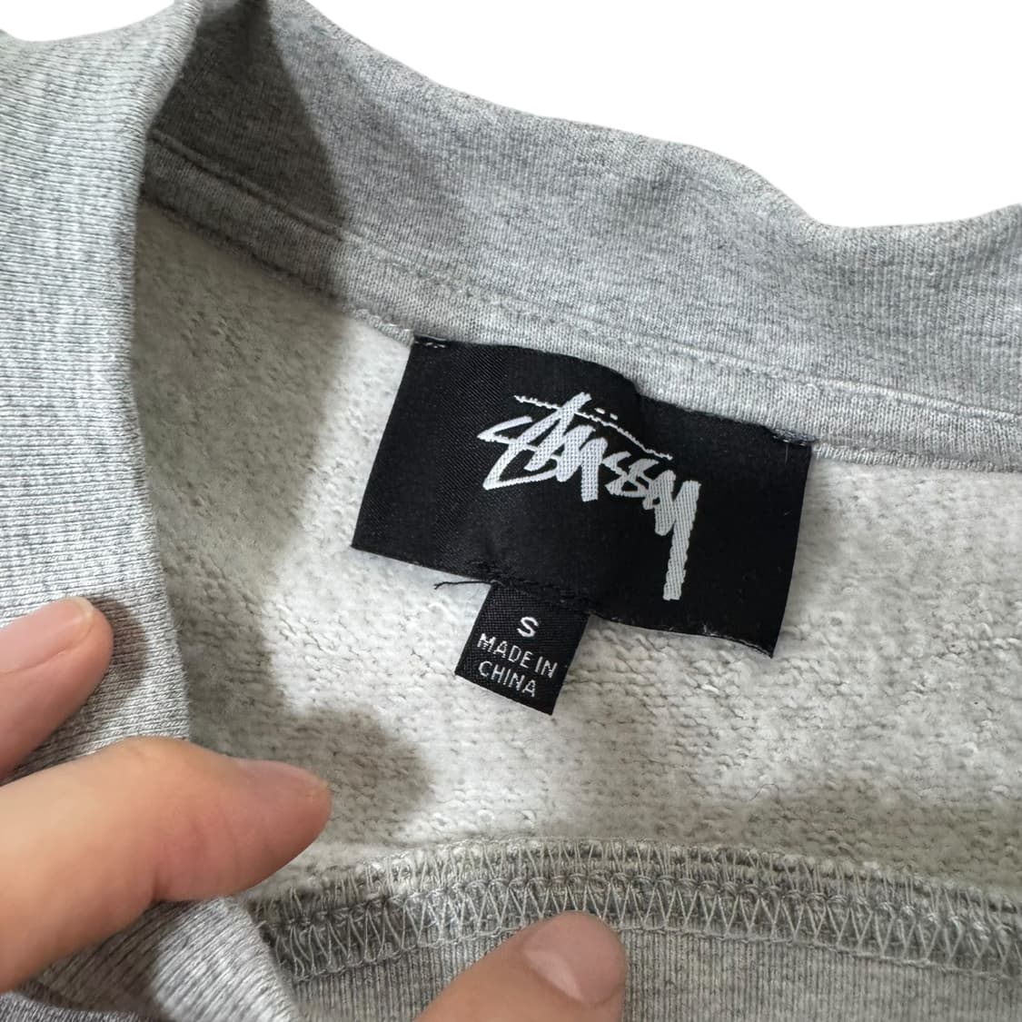 정품 스투시 월드투어 그레이 맨투맨 상품이미지4