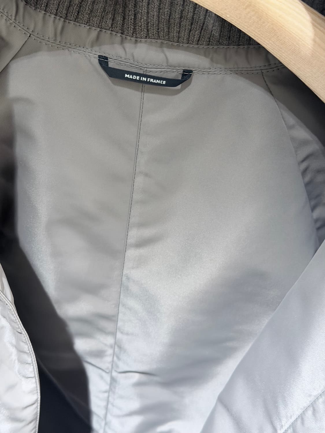 (A+/46) / 에르메스 양가죽 손목 로고 롱자켓 롱코트 상품이미지7