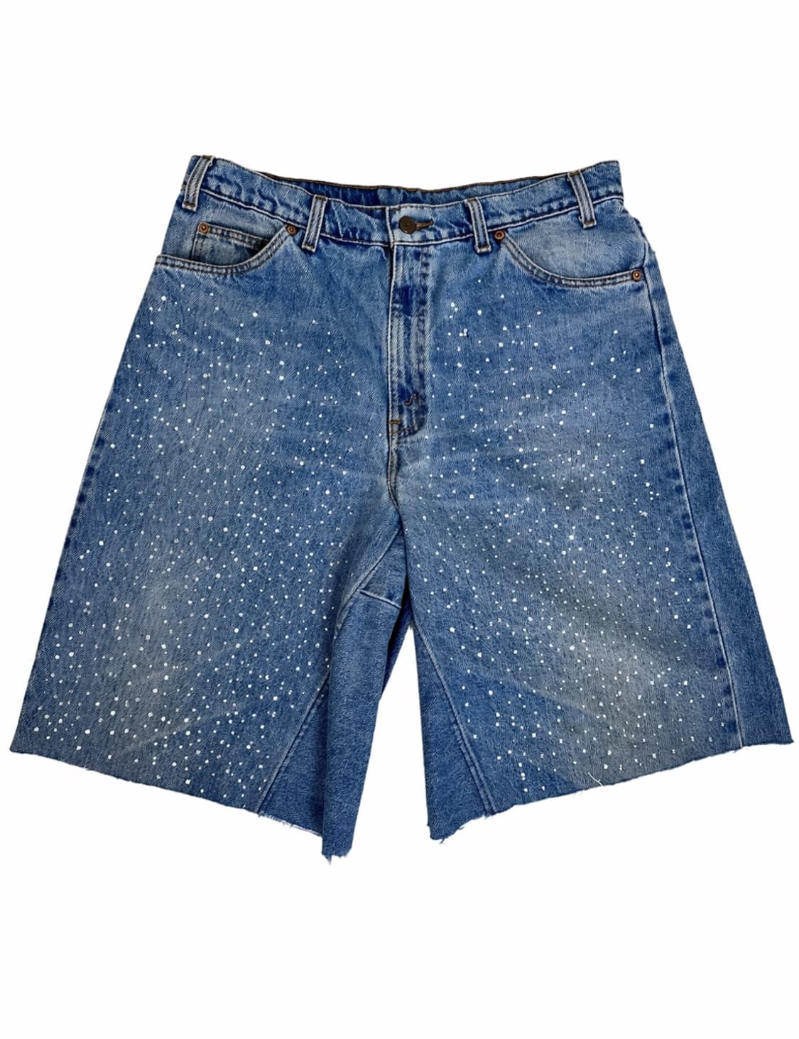 Vintage Levi's 550 rhinestone 버뮤다 쇼츠연청 상품이미지1