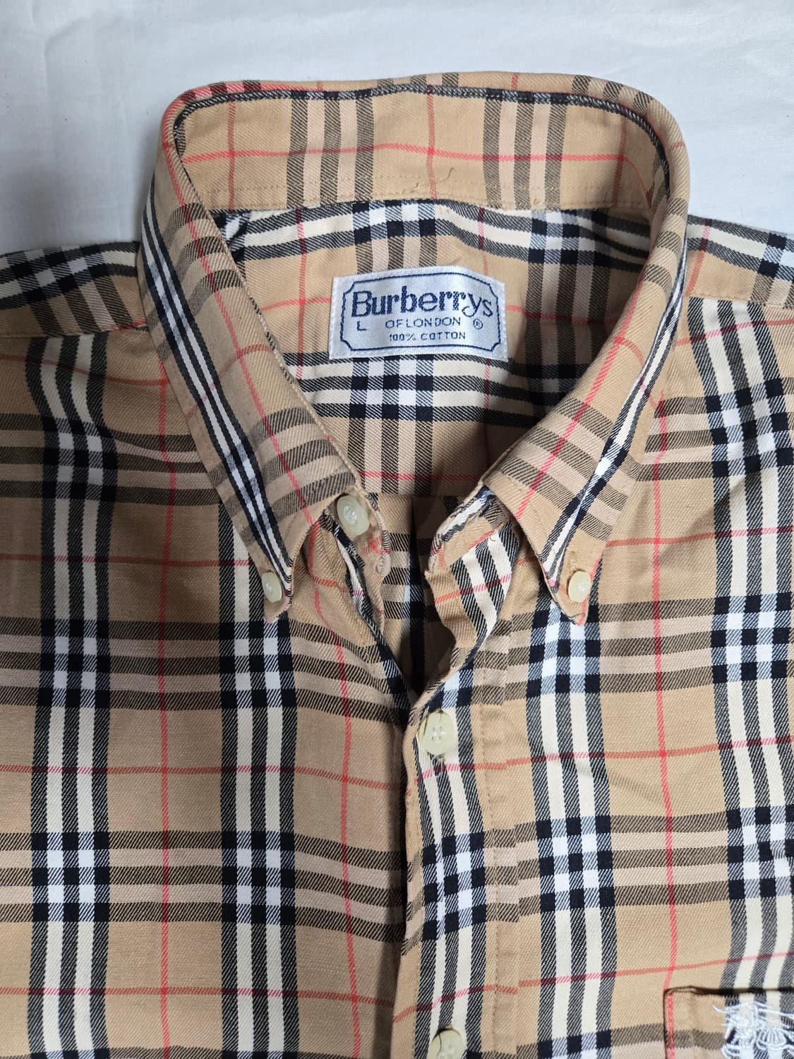 버버리(Burberry)의 빈티지 노바 체크 셔츠 L 상품이미지3