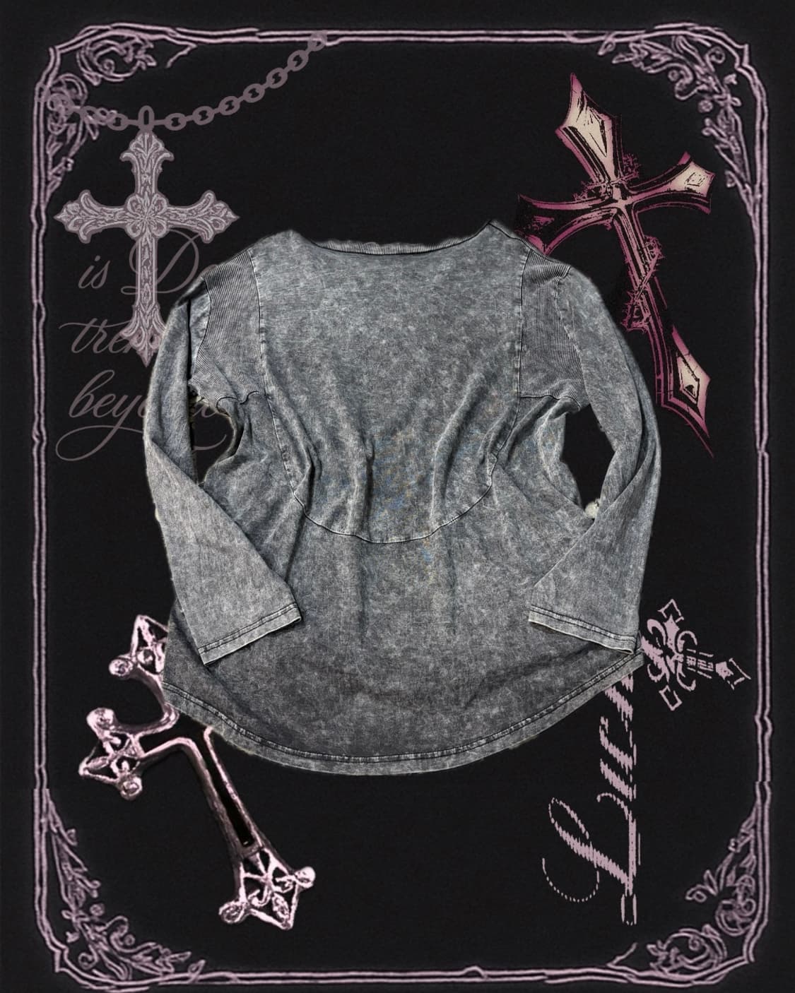 Gothic studs one off-shoulders leeve  상품이미지4