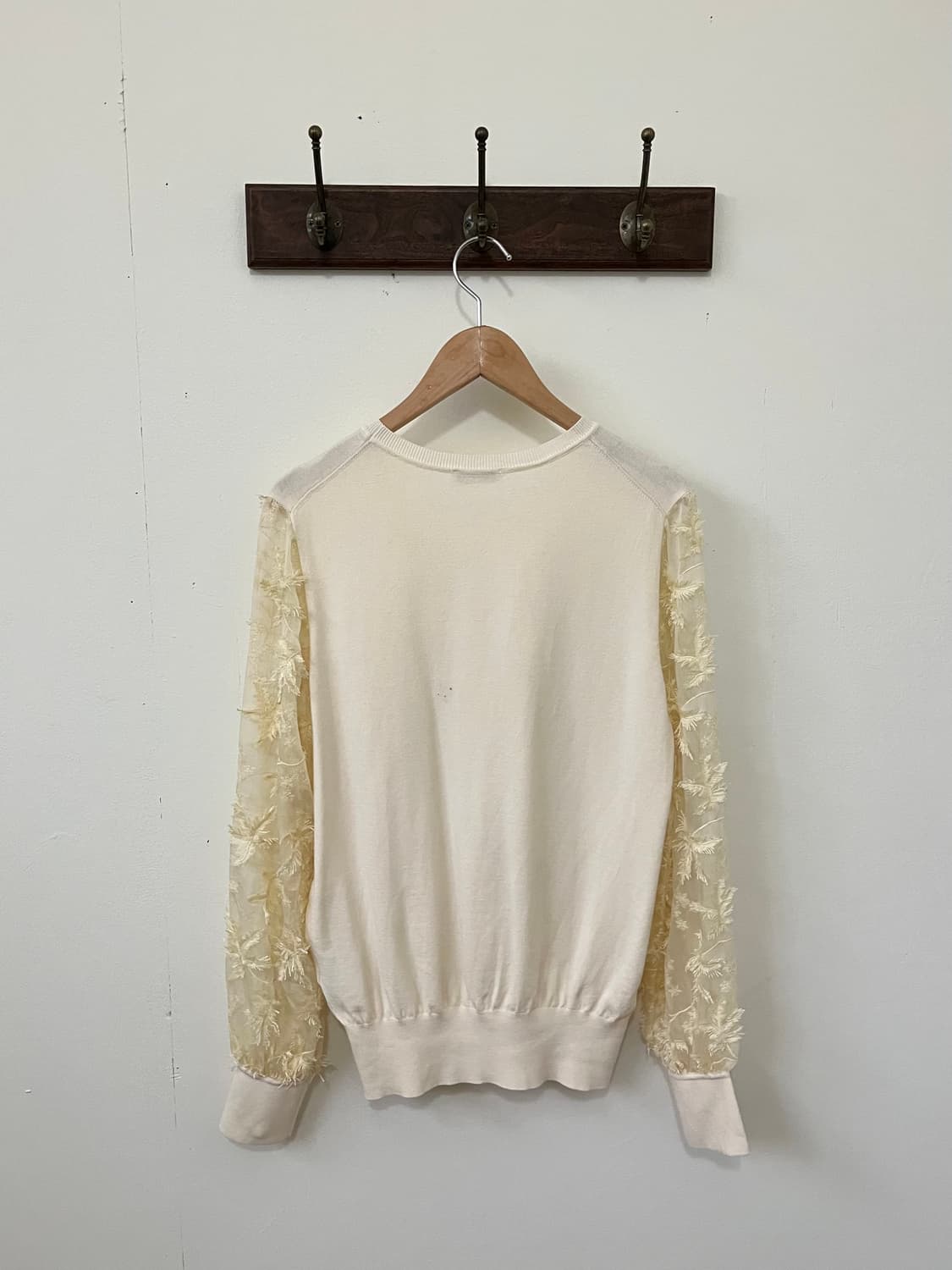 Loungedress 플라워 시스루 스웨터 상품이미지5