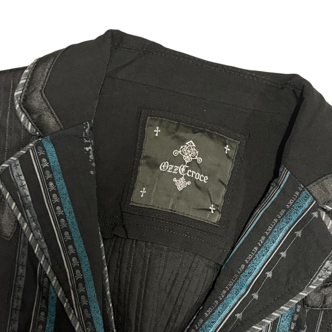 오즈온 오즈크로스 ozz croce 레이스 아일렛 디테일 고딕 자켓 상품이미지3