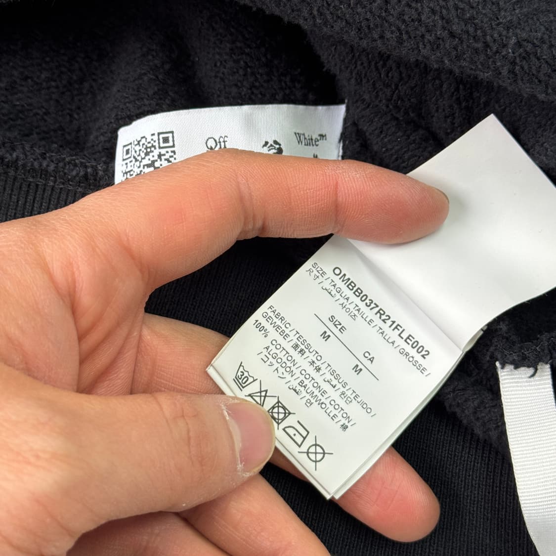 오프화이트 에로우 카라바조 후드 M 상품이미지6