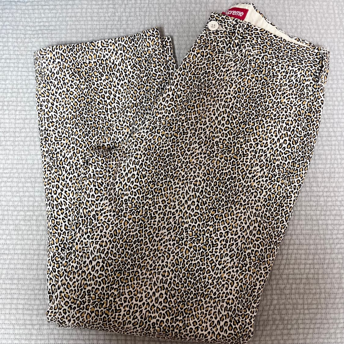 슈프림 서퍼 치노팬츠 레오파드 30사이즈 상품이미지1