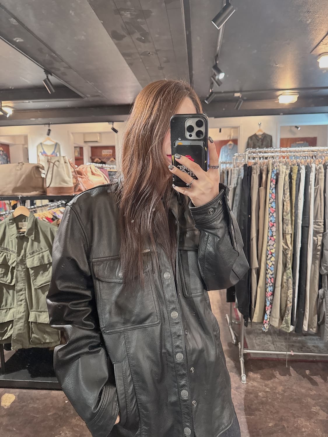 할리데이비슨 소가죽 셔츠자켓 M 상품이미지1