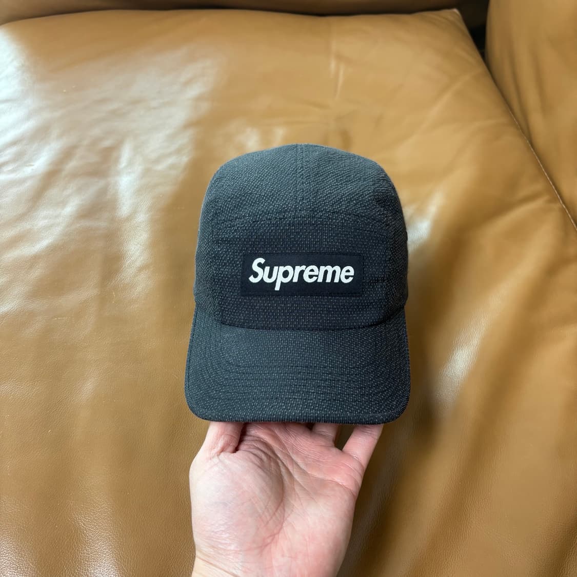 슈프림 캠프캡 모자 박스로고 케블라 블랙 상품이미지2