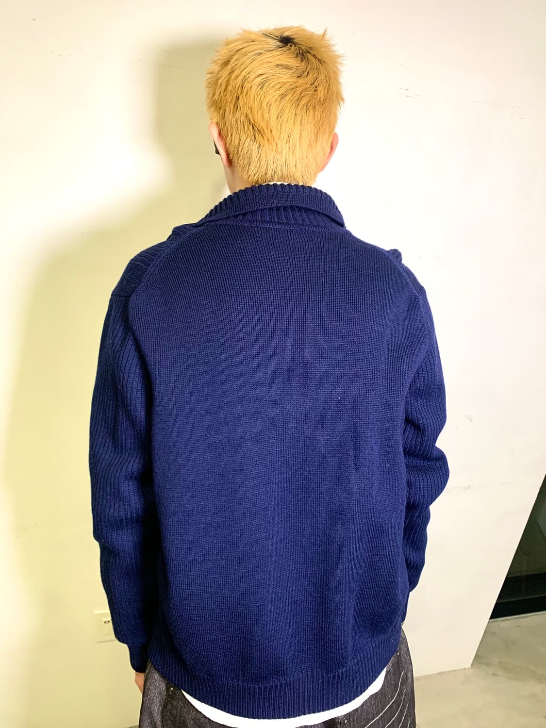 Suede Pocket Knit Jacket 후루츠패밀리