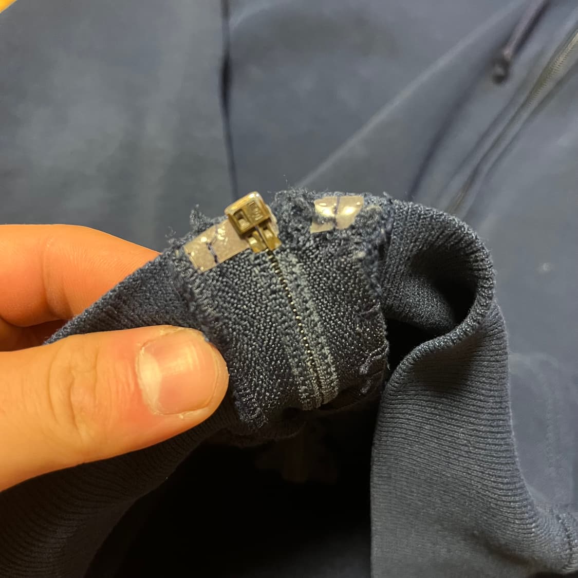 [L] 90s 빈티지 러셀 후드집업 네이비 상품이미지5