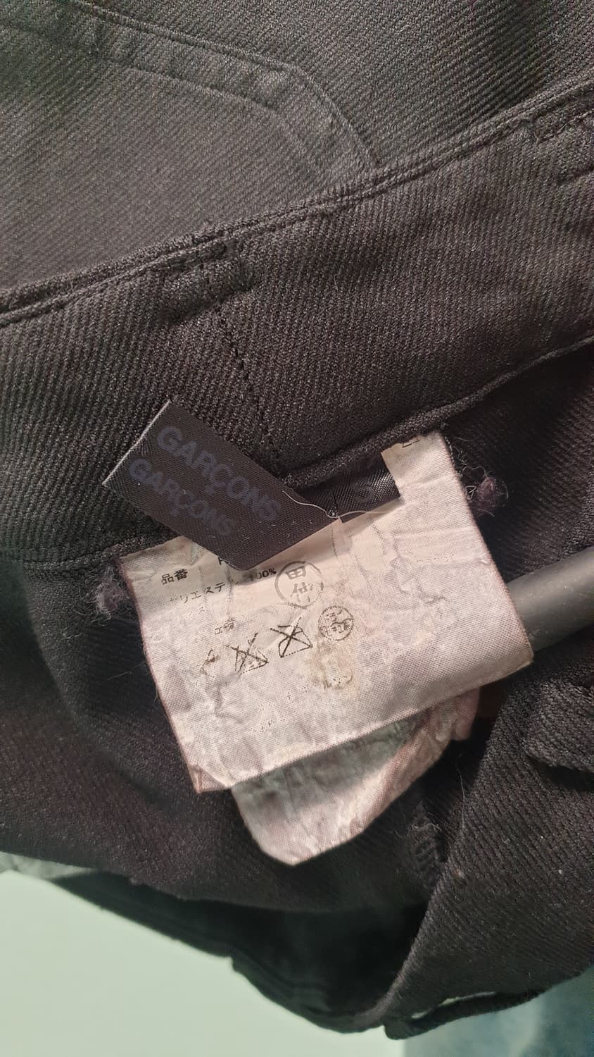 꼼데가르송 블랙 배기 팬츠  상품이미지8