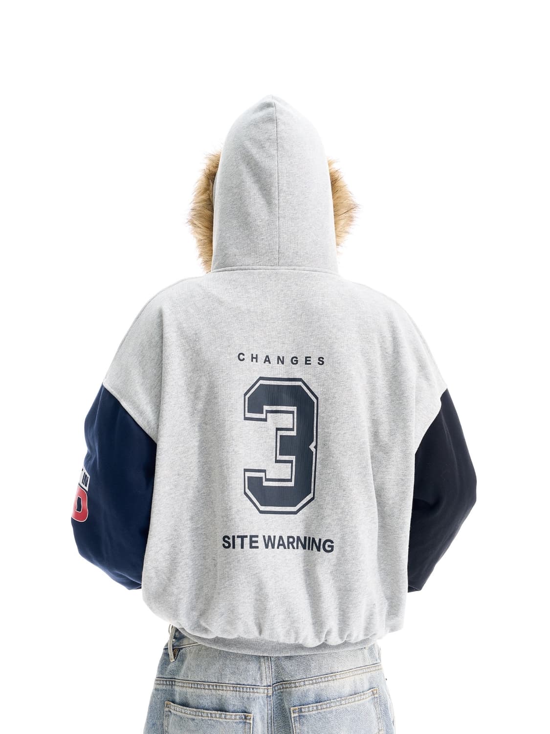 Maverick Logo Fleece Fur Hooded Jacket 상품이미지6