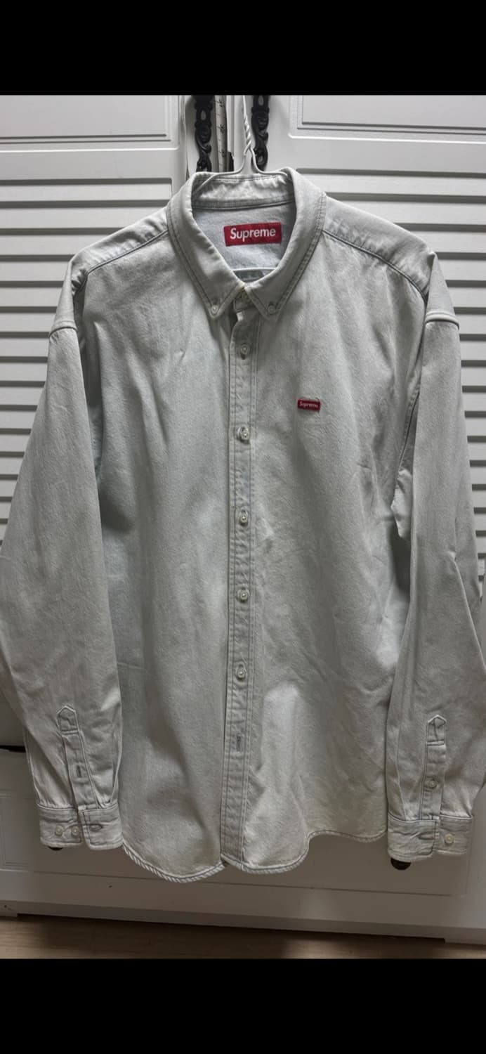 슈프림스몰박스워싱데님셔츠24FW L 상품이미지6