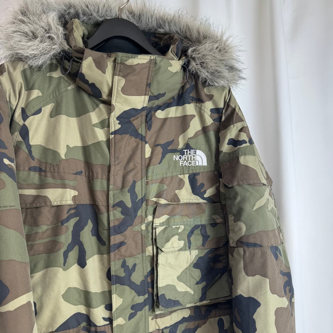 노스페이스 550 카모 밀리터리 우드랜드 맥머도 구스다운 패딩 점퍼 자켓 상품이미지3