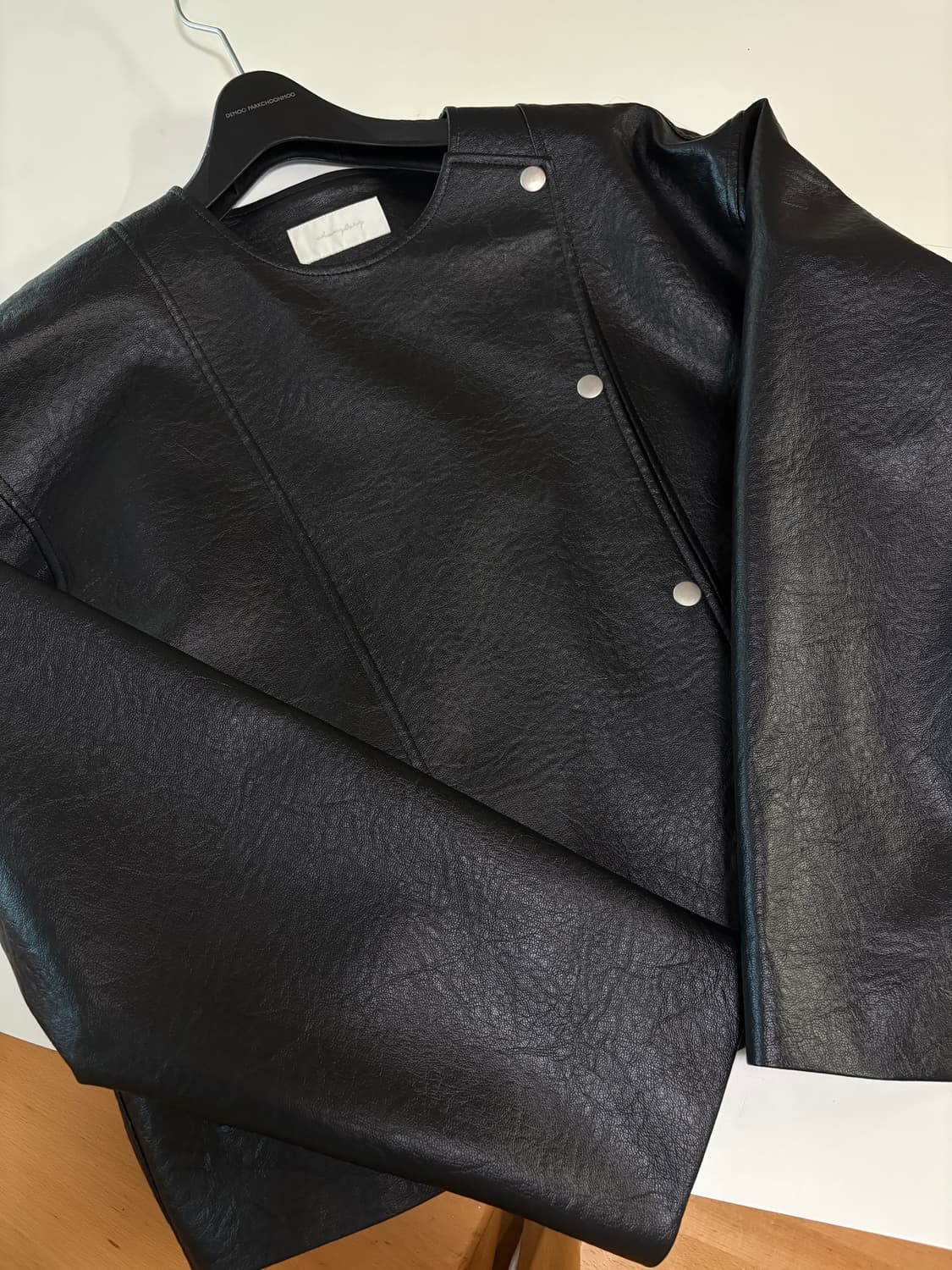 츄니토리 블랙 가죽자켓 상품이미지4