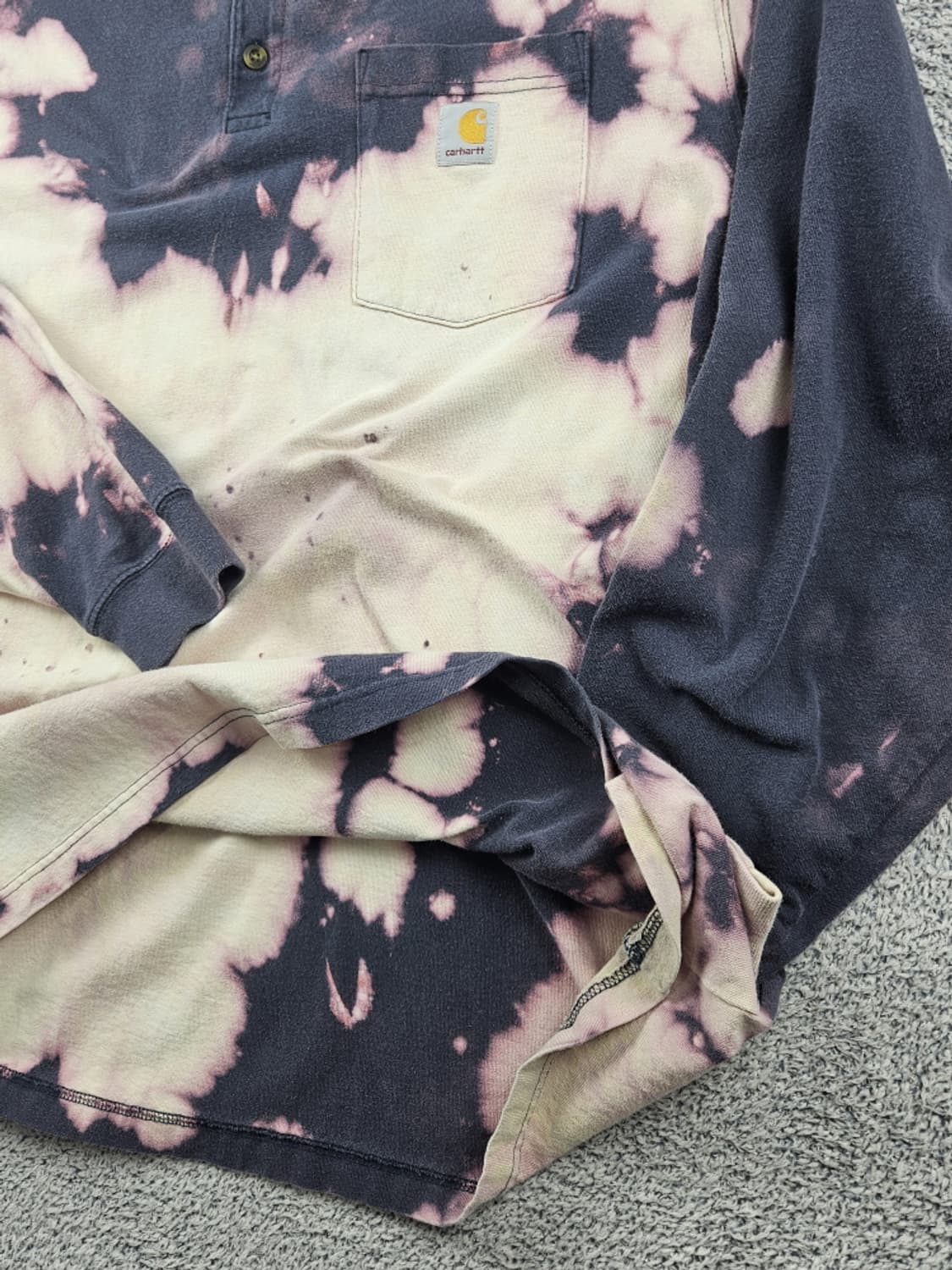 칼하트 다잉 워시드 커스텀 헨리넥 롱슬리브 ( 2XL ) / 10586 상품이미지7