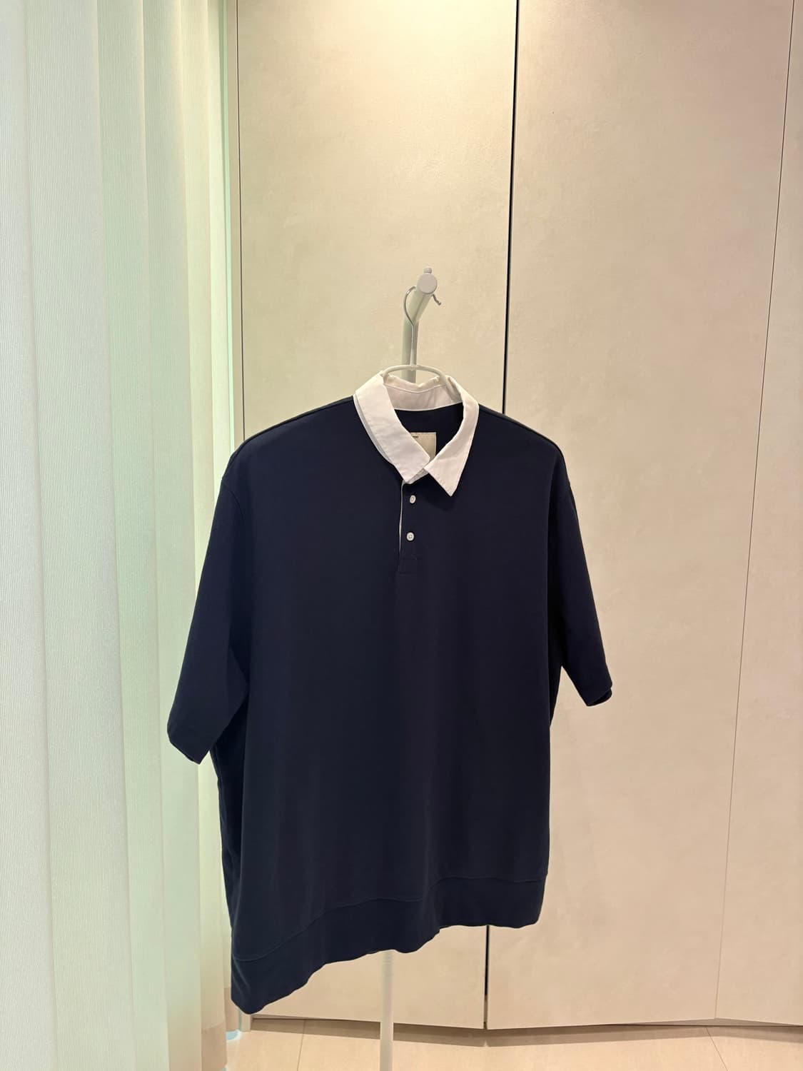 포터리 숏 슬리브 럭비 티셔츠 네이비 3사이즈 상품이미지3