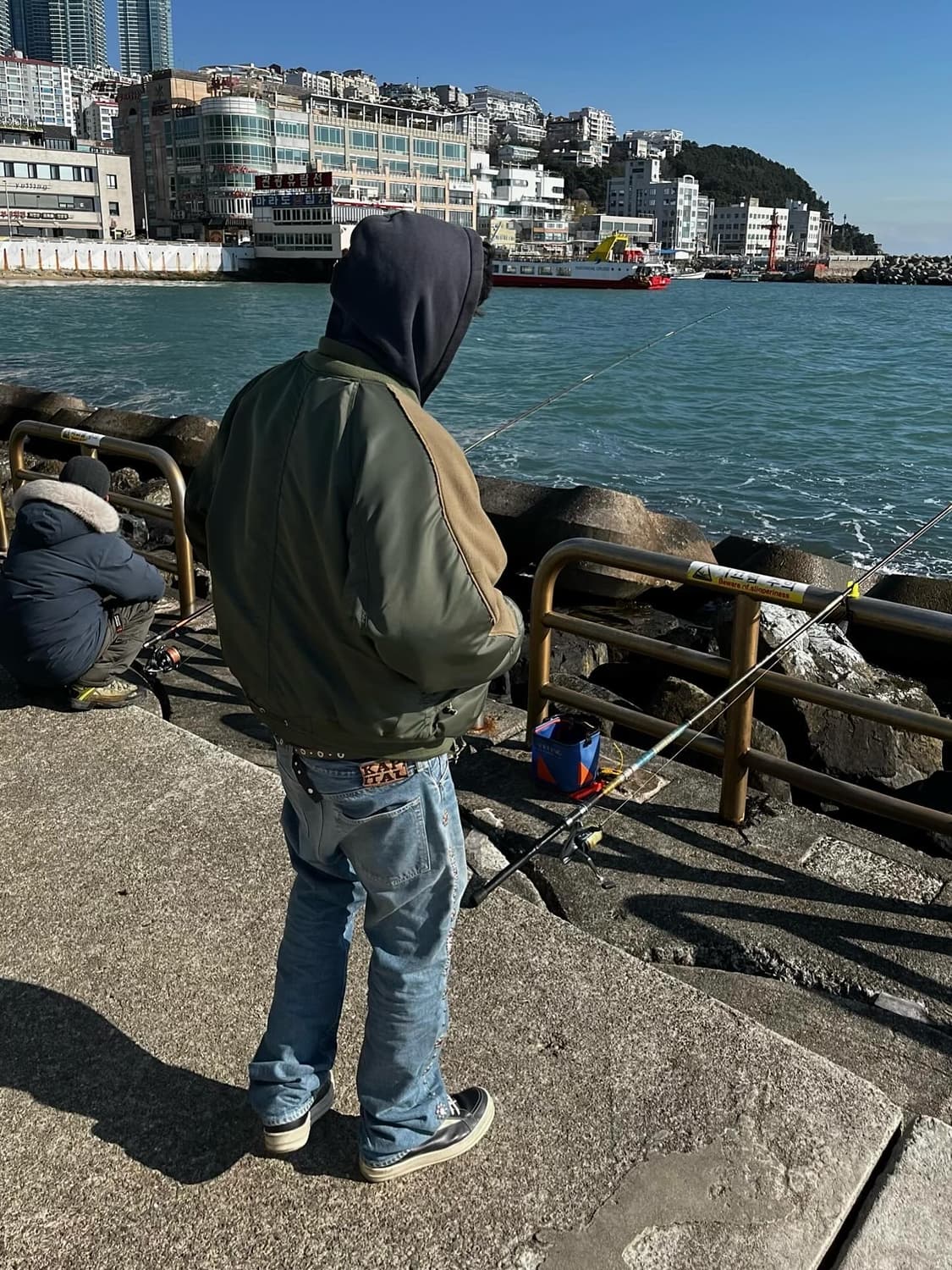 [46] 타카히로 미야시타 더 솔로이스트 14AW 이중봄버 자켓 올리브 상품이미지5