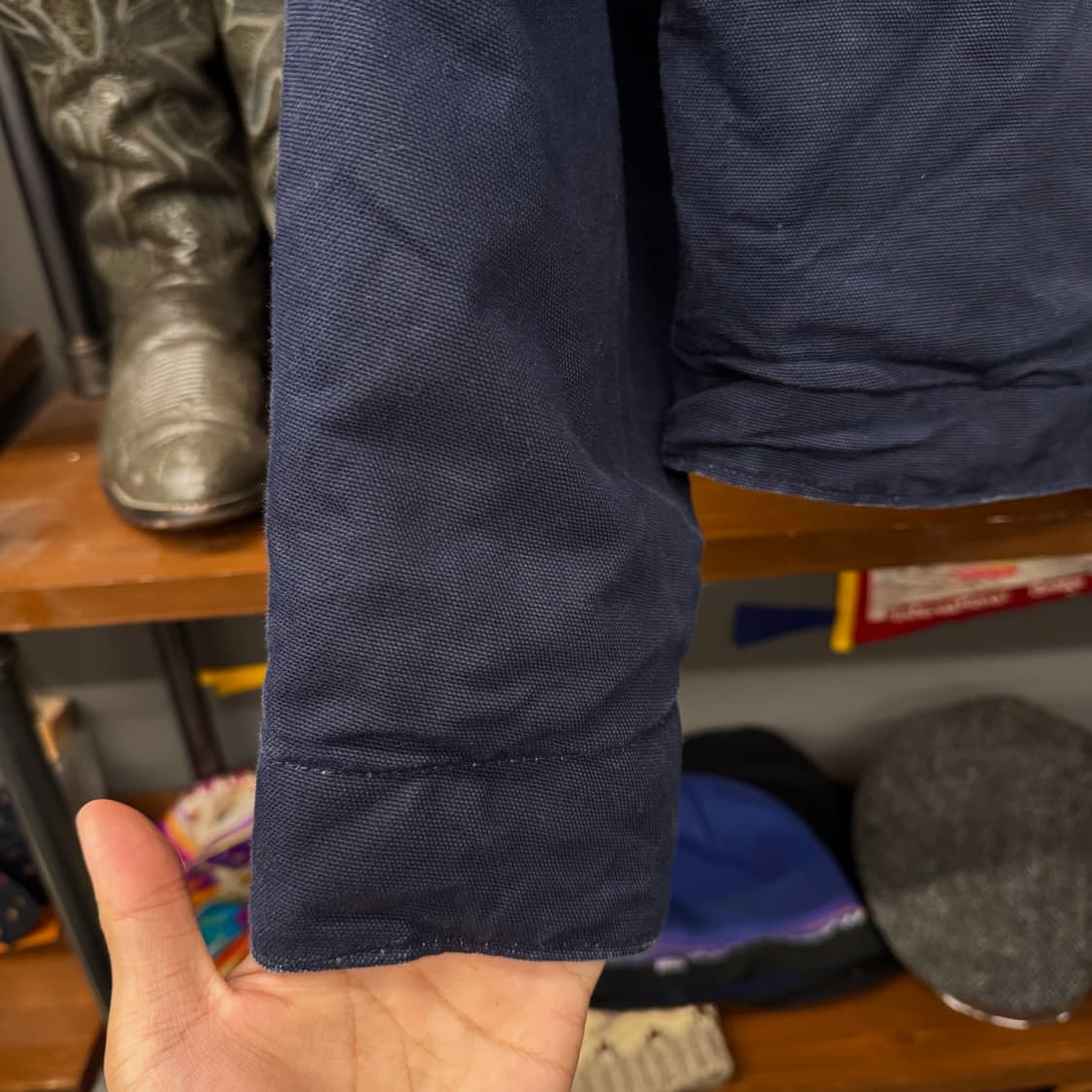 칼하트 오리지널 블랭킷 라이닝 버드와이저 워크 디트로이트 자켓 N234 상품이미지5